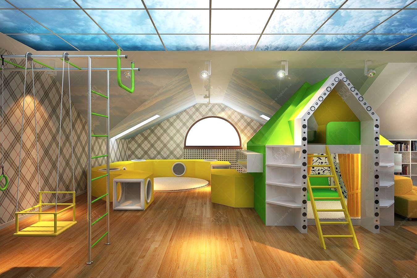 дизайн интерьера игровой комнаты1