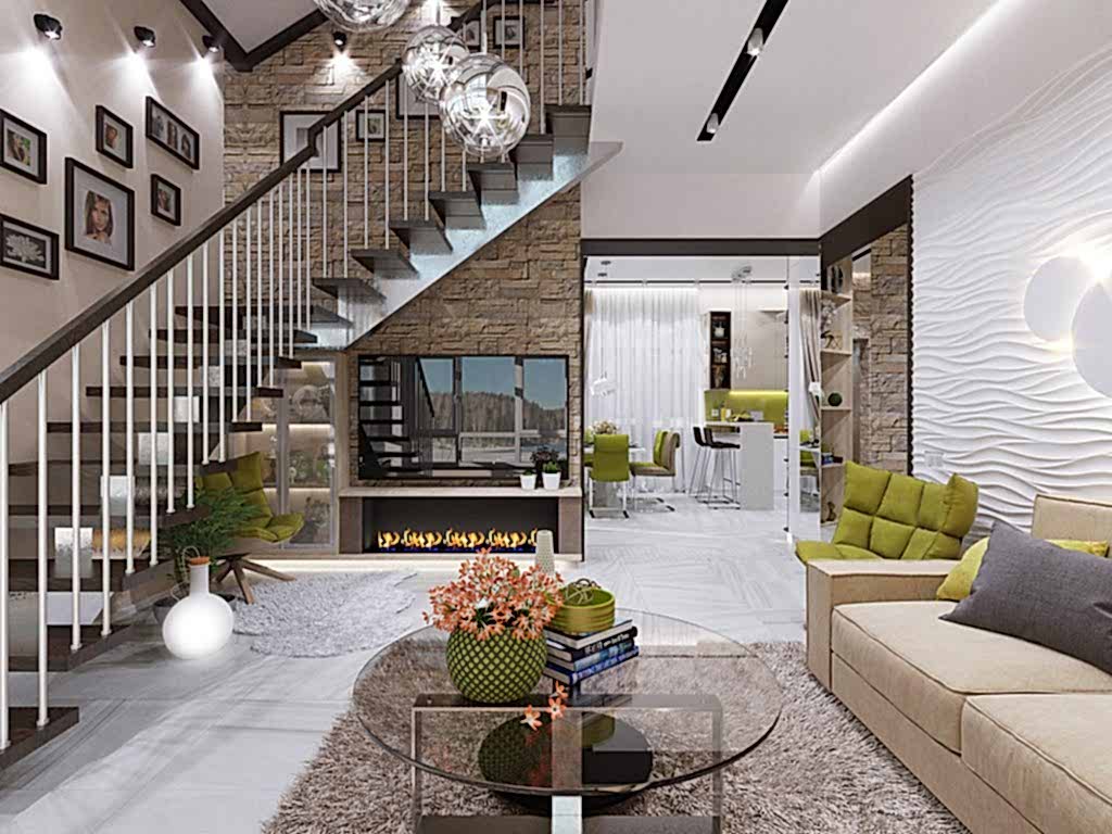 дизайна интерьера коттеджа