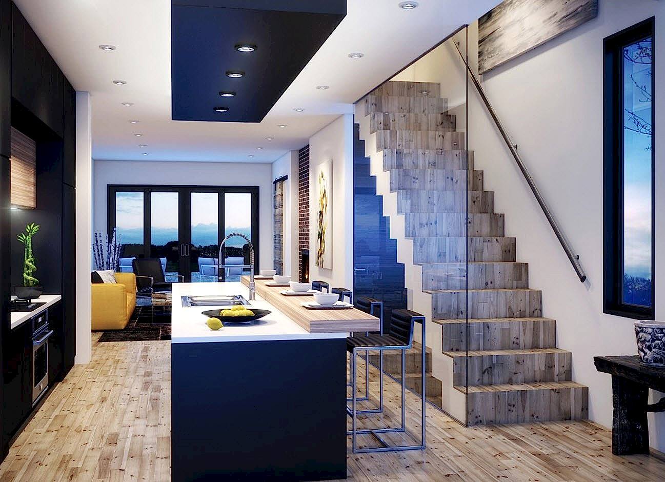 дизайна интерьера таунхауса