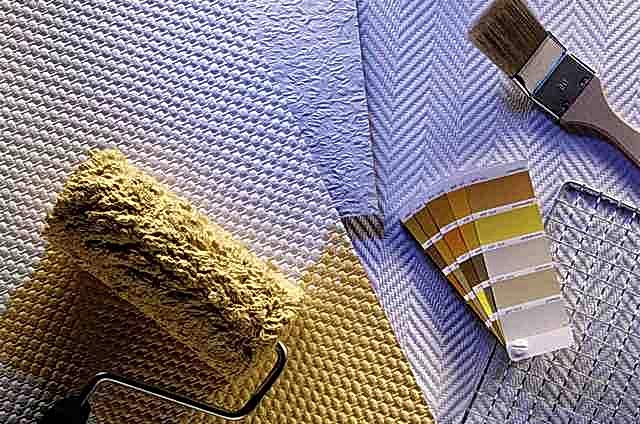 поклейка стеклообоев