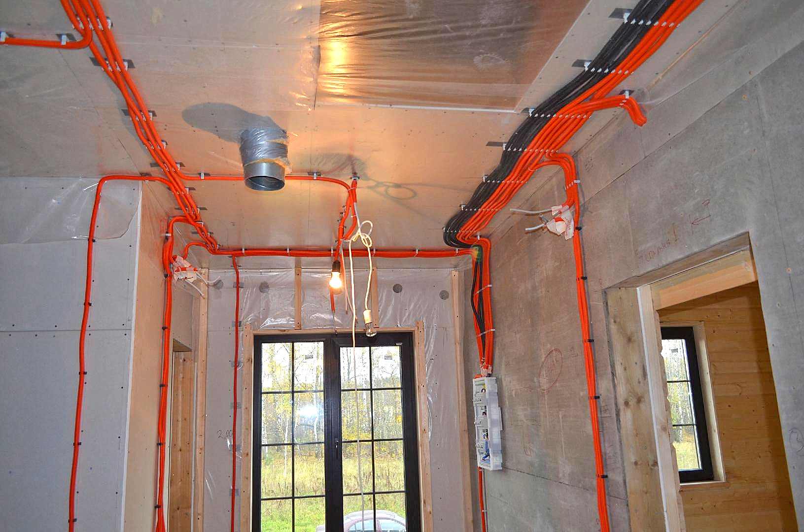 замены электрики в частном доме