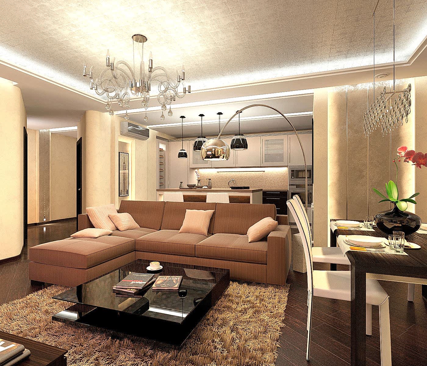 Дизайн трехкомнатной квартиры